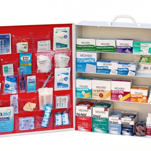 4 Shelf First Aid Cabinet